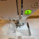 The underside of the new hem.