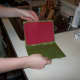 Step 8: Flip the pulp and blotter over onto a dry blotter page.