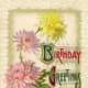 vintage birthday card &quot;Birthday Greetings&quot;