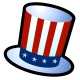 July 4th clip art: Uncle Sam hat 