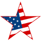 4th of July clipart: stars and stripes