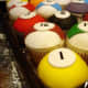Cupcakes as pool balls