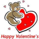 Sample whimsical kids valentine card