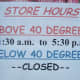 A candy shop in Manitou Springs clearly needs better heating...