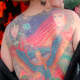 Lady back tattoo, public domain