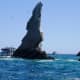 Seabirds on the rock formations at Cabo San Lucas