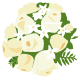 free bride's bouquet of roses clip art