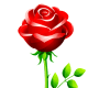 free red rose flower clip art