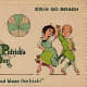 Vintage cute kids: A fiddler plays while vintage kids dance on St. Patrick's Day