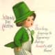 Vintage cute kids: Little boy singing It's a long, long way to Tipperary "St.Patrick's Day Greeting"