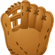 Free baseball clip art: plain baseball glove for a right-handed player
