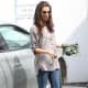 Eva Longoria in typical skinny jeans and strappy high heels