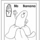 Sign Language Alphabet Free Coloring Pages - Apple to Ice - Letter B