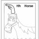 Sign Language Alphabet Free Coloring Pages - Apple to Ice - Letter H