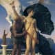 This painting is called Daedalus and Icarus, by Fredrick Leighton (1830-1896).