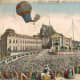 Montgolfier brothers balloon flight Paris street scene