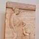 Grave stele, apparently for both mother and child. The woman Mnesagora hold out a dove-- both pet and funerary symbol-- to her infant son. Late 5th c.