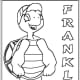 Franklin the Turtle Free-Kids Coloring Pages, Colouring Pictures to Print 