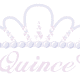 Free Mis Quince Anos tiara clip art with pink text