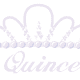 Free Feliz Quinceanera tiara clip art with pink text