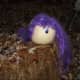 One-Eyed Purple People Eater - This pumpkin is sporting a purple hairdo.