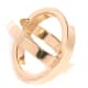 Hermes scarf ring in gold - modern design of circles