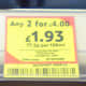 Shelf sticker