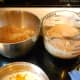 #4- Assemble the baking pan, the melted butter, the pastry, and the chopped nuts ( I have divided my nuts, because, I usually make two batches.