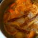 I make the syrup first. Allow it to simmer approximately 15 minutes. Turn heat off, and allow to cool while you are getting the pastry process going.