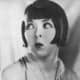 Colleen Moore, 1920 silent film star, wearing the original straight short bob hair style