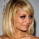 Nicole Richie wears a long bob hair style that is jagged cut at the ends - Bob Hairstyles 2013 - Bob Hair Styles