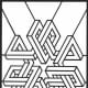 Geometric Design Colouring Pictures Stained Glass Colouring Pages to Print and Colour - infinity
