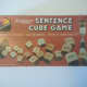 Scrabble-inspired Sentence Cube Game.