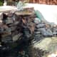 Pond extended with rocks and waterfall included
