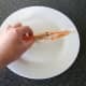 Preparing to separate the langoustine head and tail