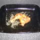 Chicken leg portion is left to rest