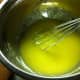 Eggs, corn oil beaten together with sugar