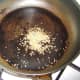 Toasting the mustard and cumin seeds