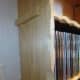 Fixing two batons to the other side for shelf supports
