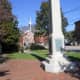 Village green and war memorial