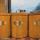 Spare tea, coffee and sugar caddies given to us, similar to the caddies we already have