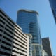 Sculptural reflections in Houston downtown buildings