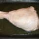 Turkey drumstick ready for roasting