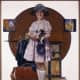 'Vacation's Over (Girl Returning from Summer Trip)' by Norman Rockwell (circa 1921)