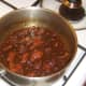Stewed pork and venison ready to be cooled
