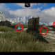 After Siris stops moving, pan right and check these three spots. Notice how camouflaged the key is, even in bright daylight quite close to you.