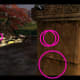 ...tap around in that big bottom circle. Check the other spots, too, for the 2 bags around the tree, the 2 flanking the stairs, and 1 on the balcony.