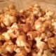 After a couple of times in and out of the oven and stirring, enjoy the fruit of your labor. Delicious, homemade caramel popcorn!