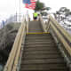 Stairs leading up to the Rock.