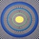 Pulsating circles and lines optical illusion